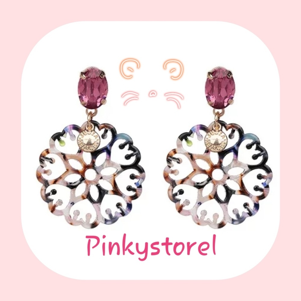Acrylic Vintage Earrings